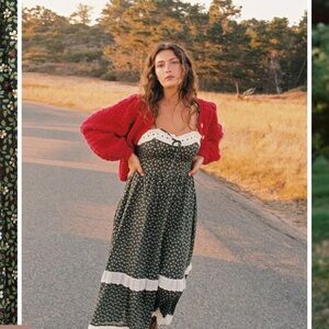 Christy Dawn Emma Dress - Night Strawberry- Size Small- excellent condition